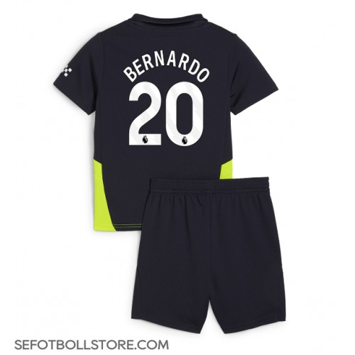 Manchester City Bernardo Silva #20 Replika babykläder Bortaställ Barn 2024-25 Kortärmad (+ korta byxor)